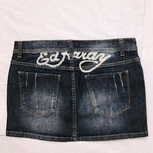VINTAGE Christian Audigier Ed Hardy Micro Mini Skirt